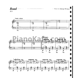 Ноты George Winston - Road - предпросмотр