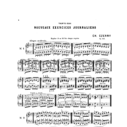Ноты Карл Черни - 32 новых ежедневных упражнений, Op. 848 - предпросмотр