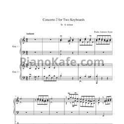 Ноты Antonio Soler - Concerto 2 in A minor (для 2 фортепиано) - предпросмотр