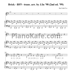 Ноты Ben Folds Five - Brick - предпросмотр
