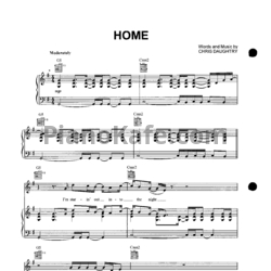 Ноты Daughtry - Home - предпросмотр