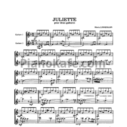 Ноты М. Линнеман - Juliette (для двух гитар)