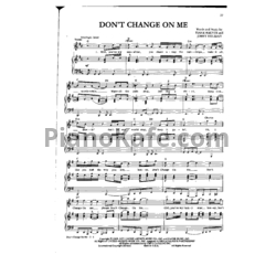 Ноты Ray Charles - Don't change on me - предпросмотр