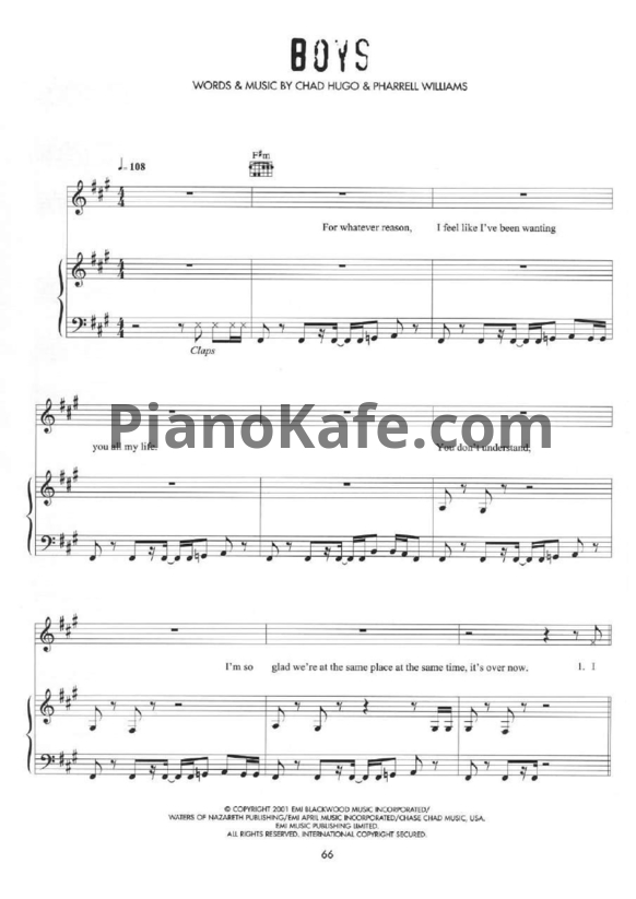 Ноты Britney Spears - Boys - PianoKafe.com