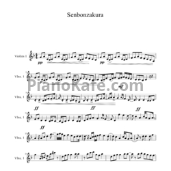 Ноты Lindsey Stirling - Senbonzakura - предпросмотр