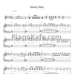 Ноты Lil Nas X feat. Jack Harlow - Industry baby - предпросмотр