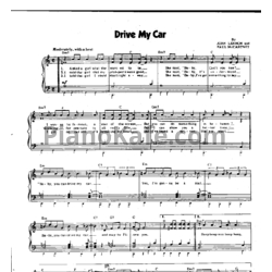Ноты The Beatles - Drive my car (Piano solo) - предпросмотр