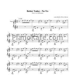 Ноты Ne-Yo - Better today - предпросмотр