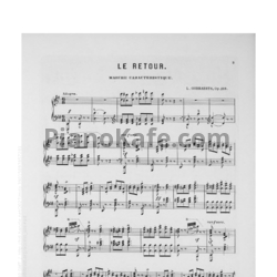 Ноты Л. Гоббартс - Возвращение. Характеристический марш для фортепиано - предпросмотр