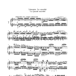 Ноты М. П. Мусоргский - Лимож. Рынок (Большая новость) - предпросмотр