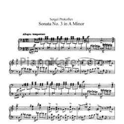 Ноты Сергей Прокофьев - Соната №3 ля минор (Op. 28) - предпросмотр