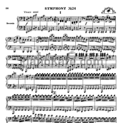 Ноты Йозеф Гайдн - Симфония №24 (для фортепиано в 4 руки) - предпросмотр