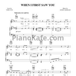 Ноты Jamie foxx feat. Beyonce - When I first saw you - предпросмотр