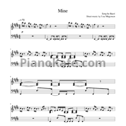 Ноты Bazzi - Mine - предпросмотр