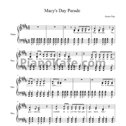 Ноты Green Day - Macy's day parade - предпросмотр