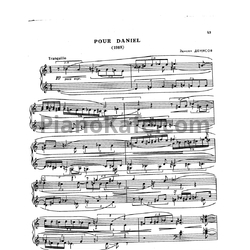 Ноты Эдисон Денисов - Pour Daniel - предпросмотр