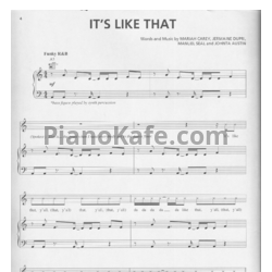 Ноты Mariah Carey - It's like that