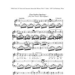 Ноты Gaetano Donizetti - Una furtiva lagrima - предпросмотр