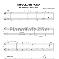 Ноты Dave Grusin - On golden pond - предпросмотр