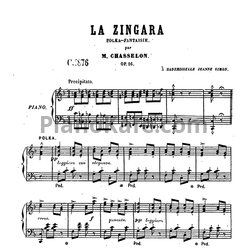 Ноты Melanie Chasselon - La Zingara, Op.16