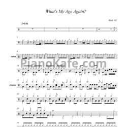 Ноты Blink 182 - What's my age again - предпросмотр