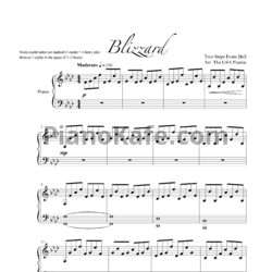 Ноты Two Steps From Hell - Blizzard (Фортепиано) - предпросмотр