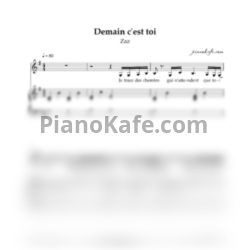 Ноты Zaz - Demain c'est toi - предпросмотр
