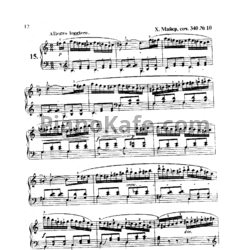 Ноты Ш. Майер - Этюд до мажор (Соч. 340, №10) - предпросмотр