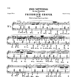 Ноты Фредерик Шопен - Ноктюрн (Op. 48) - предпросмотр