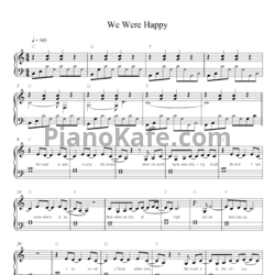 Ноты Taylor Swift - We were happy - предпросмотр