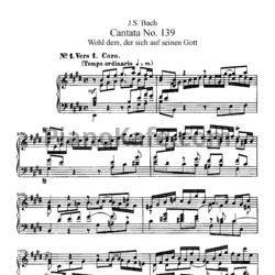 Ноты И. Бах - Кантата №139 "Wohl dem, der sich auf seinen gott" (BWV 139) - предпросмотр