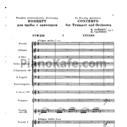 Ноты М. Вайнберг - Концерт для трубы и оркестра (Op. 94) - предпросмотр