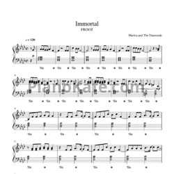 Ноты Marina And The Diamonds - Immortal - предпросмотр