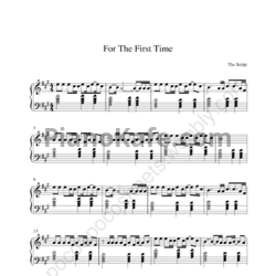Ноты The Script - For the first time - предпросмотр