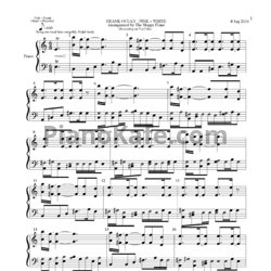 Ноты Frank Ocean - Pink + White - предпросмотр