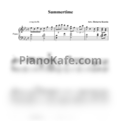 Ноты George Gershwin - Summertime (Аранжировка Ксении Ротаевой) - предпросмотр