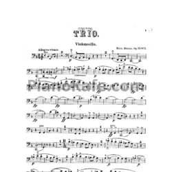 Ноты Г. Беренс - Трио (Виолончель, Op. 95, №1) - предпросмотр