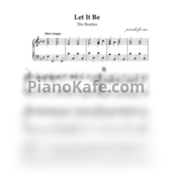 Ноты John Lennon - Let it be (Easy piano) - предпросмотр
