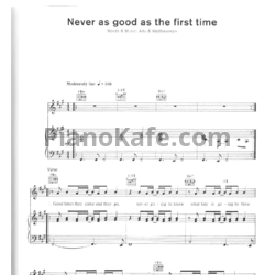 Ноты Sade - Never as good as the first time - предпросмотр