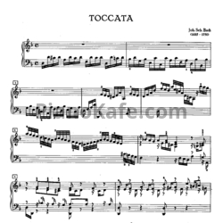 Ноты И. Бах - Токката ре минор (BWV 913) - предпросмотр