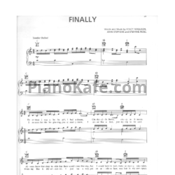 Ноты Fergie - Finally - предпросмотр