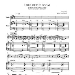 Ноты Secret Garden - Lore of the loom (для пианино и скрипки) - предпросмотр