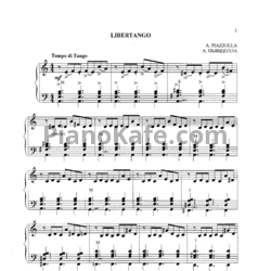 Ноты Astor Piazzolla - Lebertango - предпросмотр