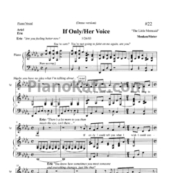 Ноты Alan Menken - If only / Her voice - предпросмотр