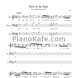 Ноты Lauv - Paris in the rain - предпросмотр