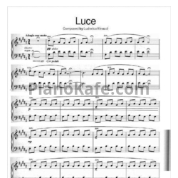 Ноты Ludovico Einaudi - Luce - предпросмотр