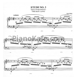 Ноты Earl Wild - Etude №3 based on George Gershwin's "The man I love" - предпросмотр