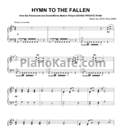 Ноты John Williams - Hymn to the fallen - предпросмотр