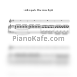 Ноты Linkin Park feat. Kiiara - One more light - предпросмотр