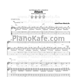 Ноты 30 Seconds To Mars - Attack - предпросмотр